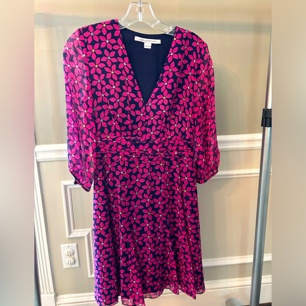 Diane Von Furstenberg Fit and Flare Mini Dress